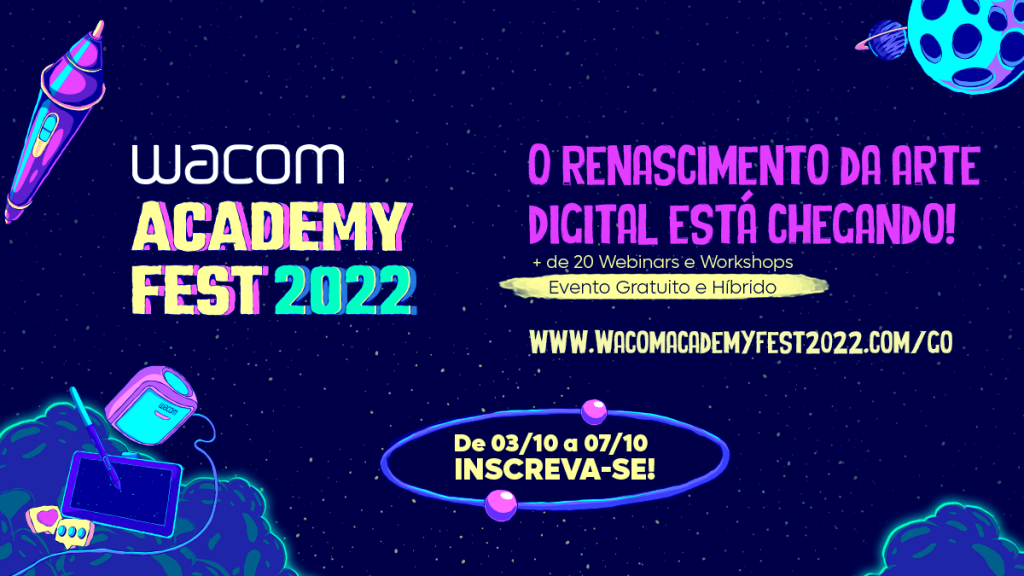 Banner informativo Wacom Academy 2022